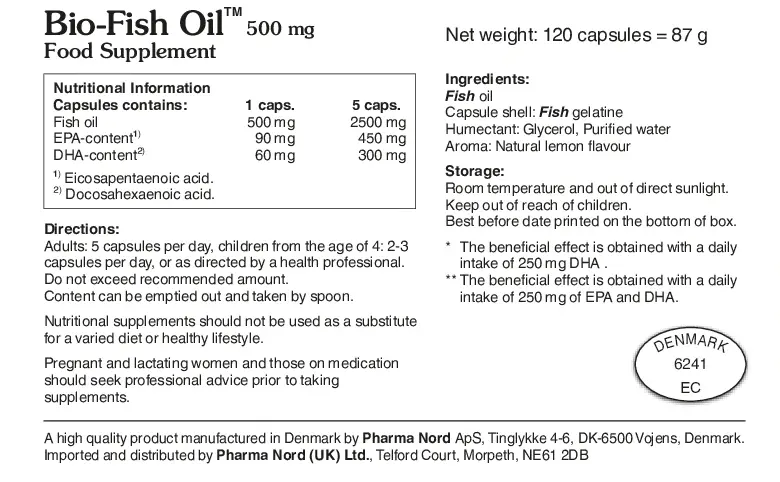 Pharma Nord Natural Omega 3 Fish Gelatine Bio-Fish Oil 500mg 2.webp