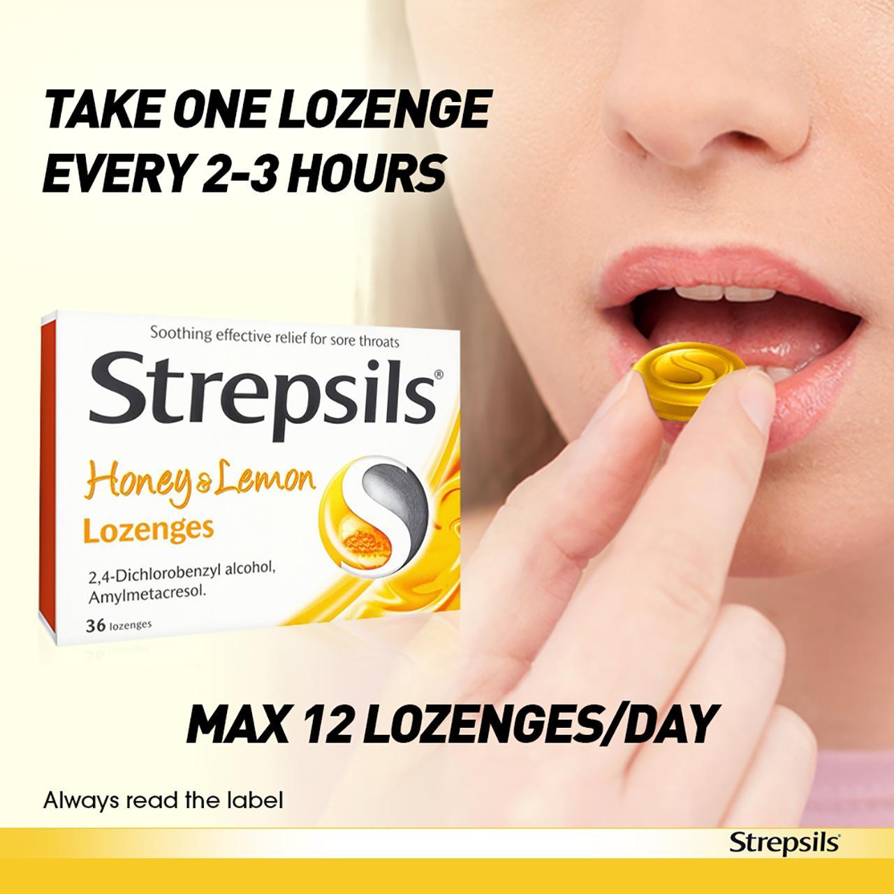 Strepsils Honey &amp; Lemon Lozenges for Sore Throat 36 per pack 2.jpg