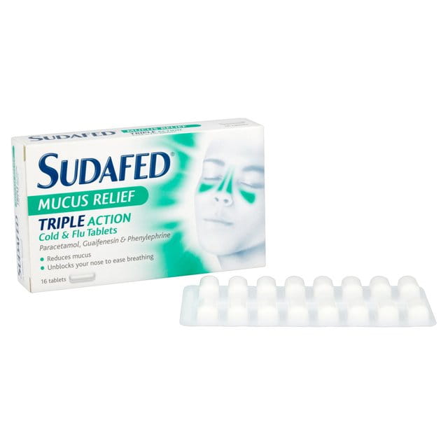 Sudafed Mucus Relief Triple Action Cold &amp; Flu Tablets 16 per pack2.jpg