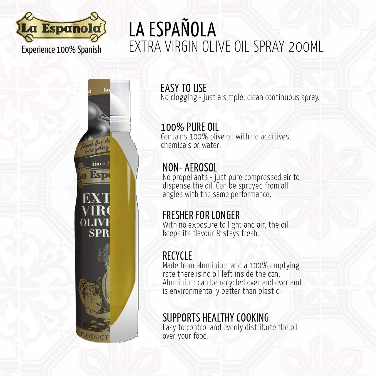 La Espanola Extra Virgin Olive Oil Spray 200ml 3.jpg