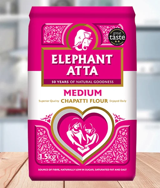 Elephant Atta Medium Chapatti Flour 1.5kg 2.webp