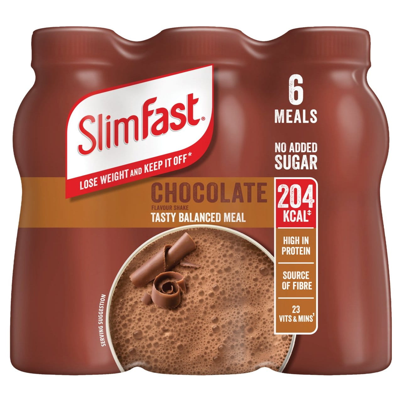 SlimFast Chunky Chocolate Milkshake Multipack 6 x 325ml 2.jpg