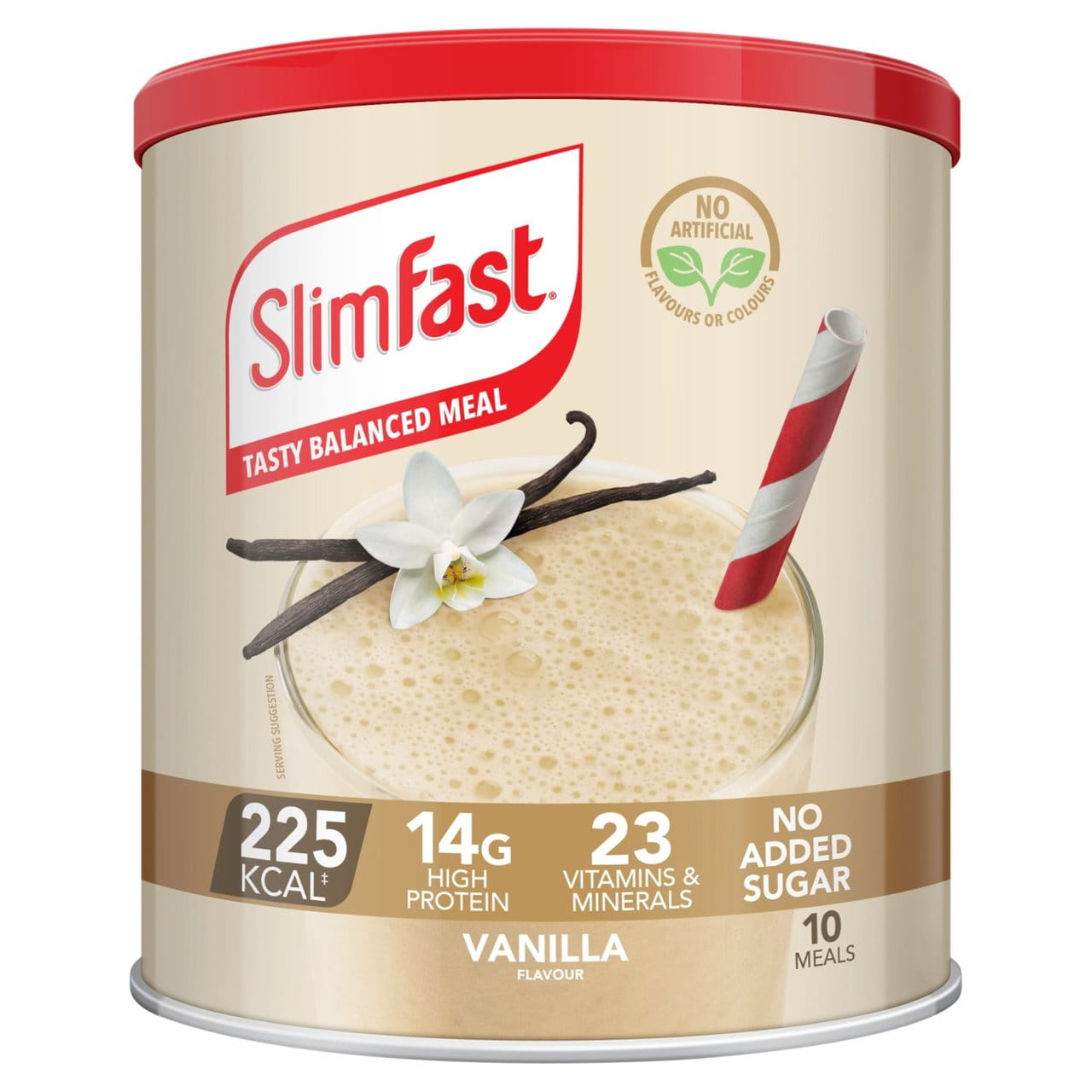 SlimFast Vanilla Meal Shake Powder 10 Meals 365g 2.jpg