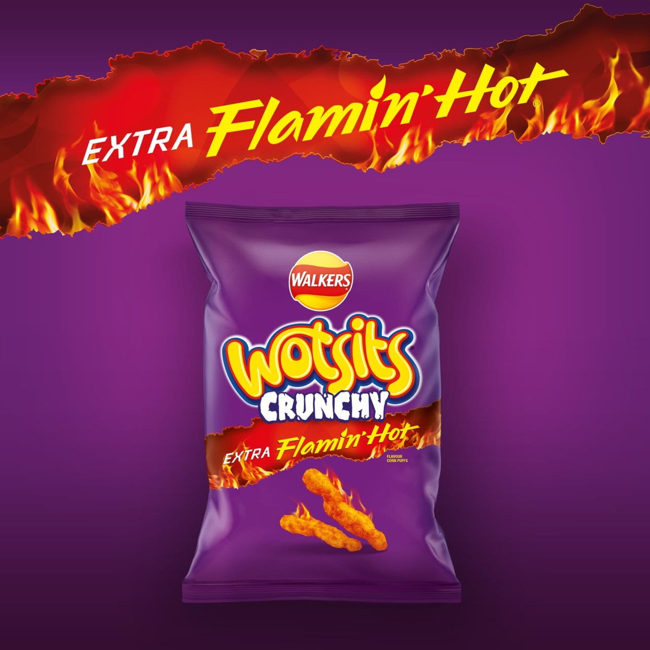 Wotsits Crunchy Extra Flamin' Hot Sharing Bag Snacks 130g 3.jpg