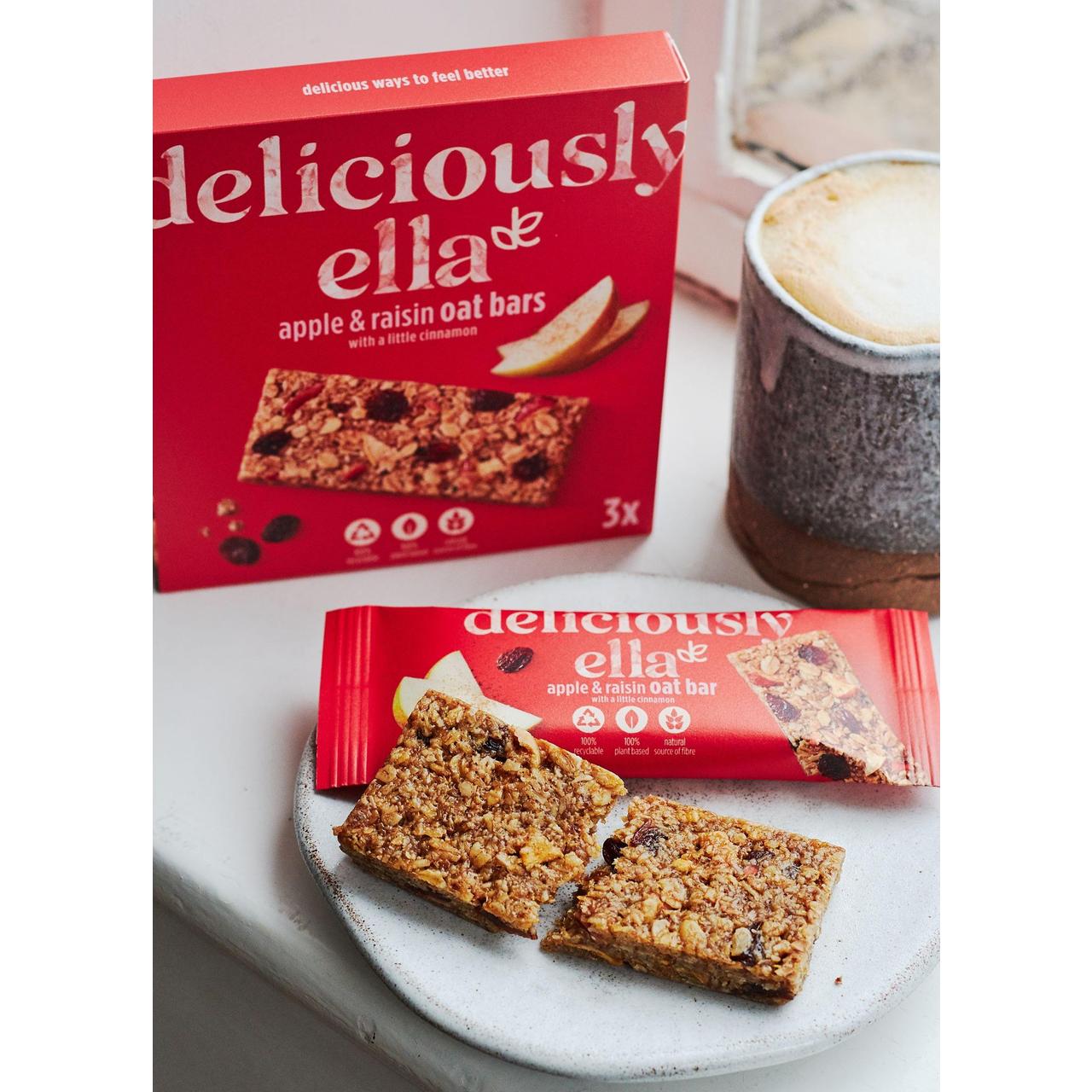 Deliciously Ella Apple, Raisin &amp; Cinnamon Oat Bar Multipack 3 x 50g 3.jpg