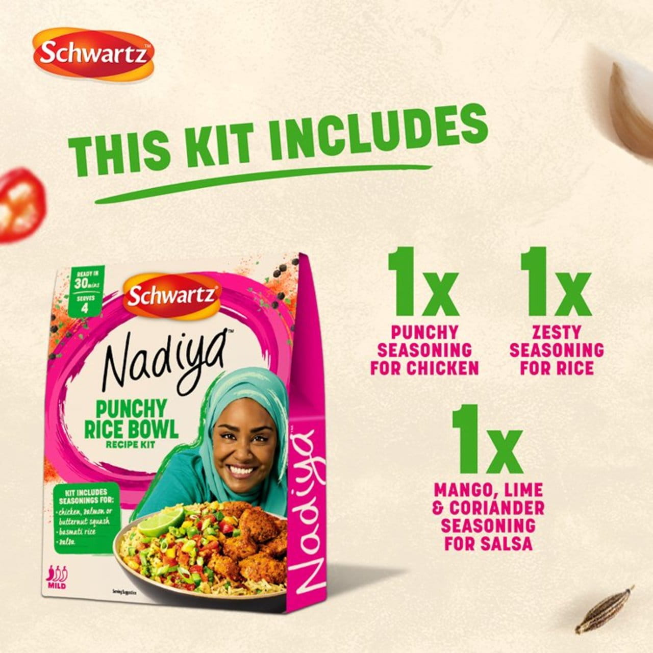 Schwartz x Nadiya Punchy Rice Bowl Recipe Kit 65g 4.jpg
