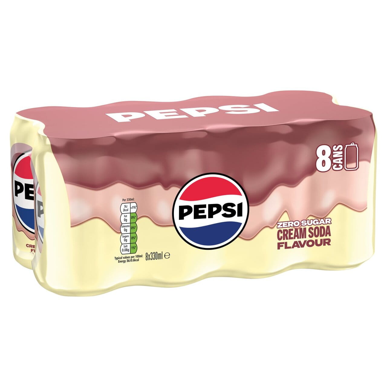 Pepsi Cream Soda 8 x 330ml 2.jpg