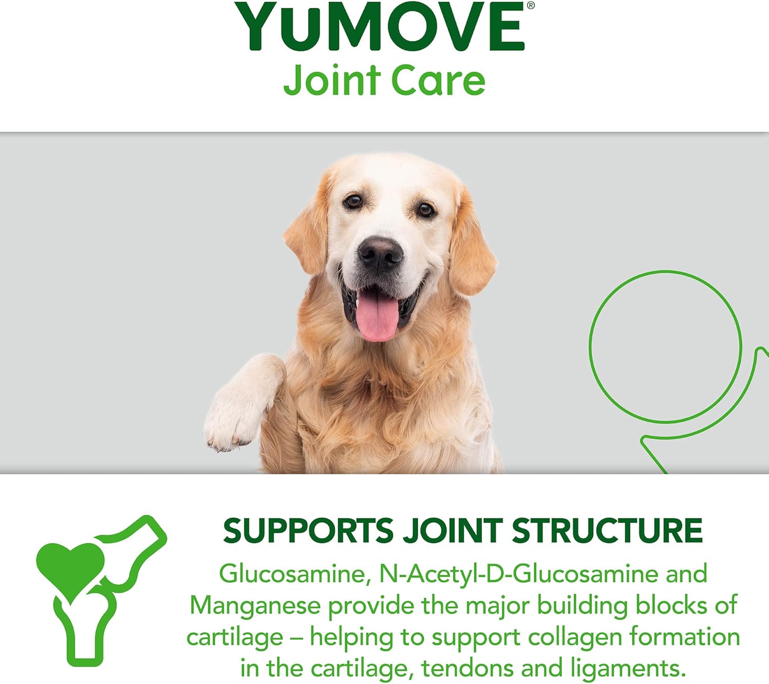 YuMOVE Higher Strength Hip & Joint Supplement with Green Lipped Mussel for Senior Dogs Aged 8+ 240 Tablets 4.jpg