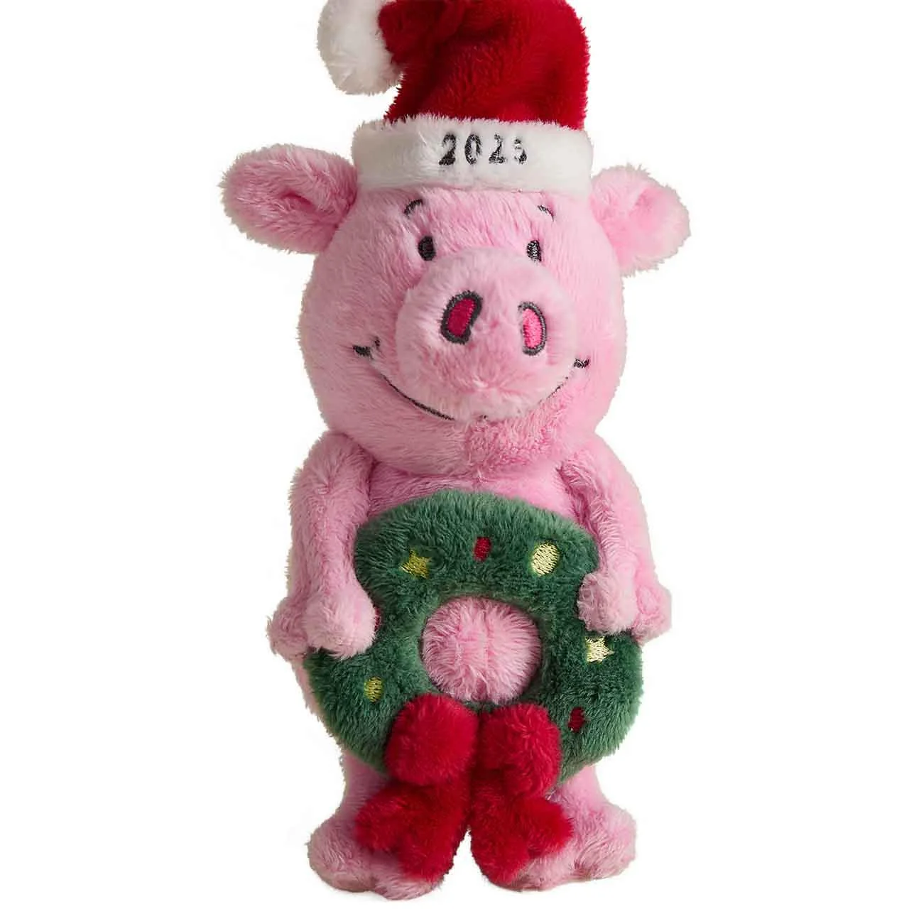 M&S Christmas Wreath Percy Plush, Pink 2.webp