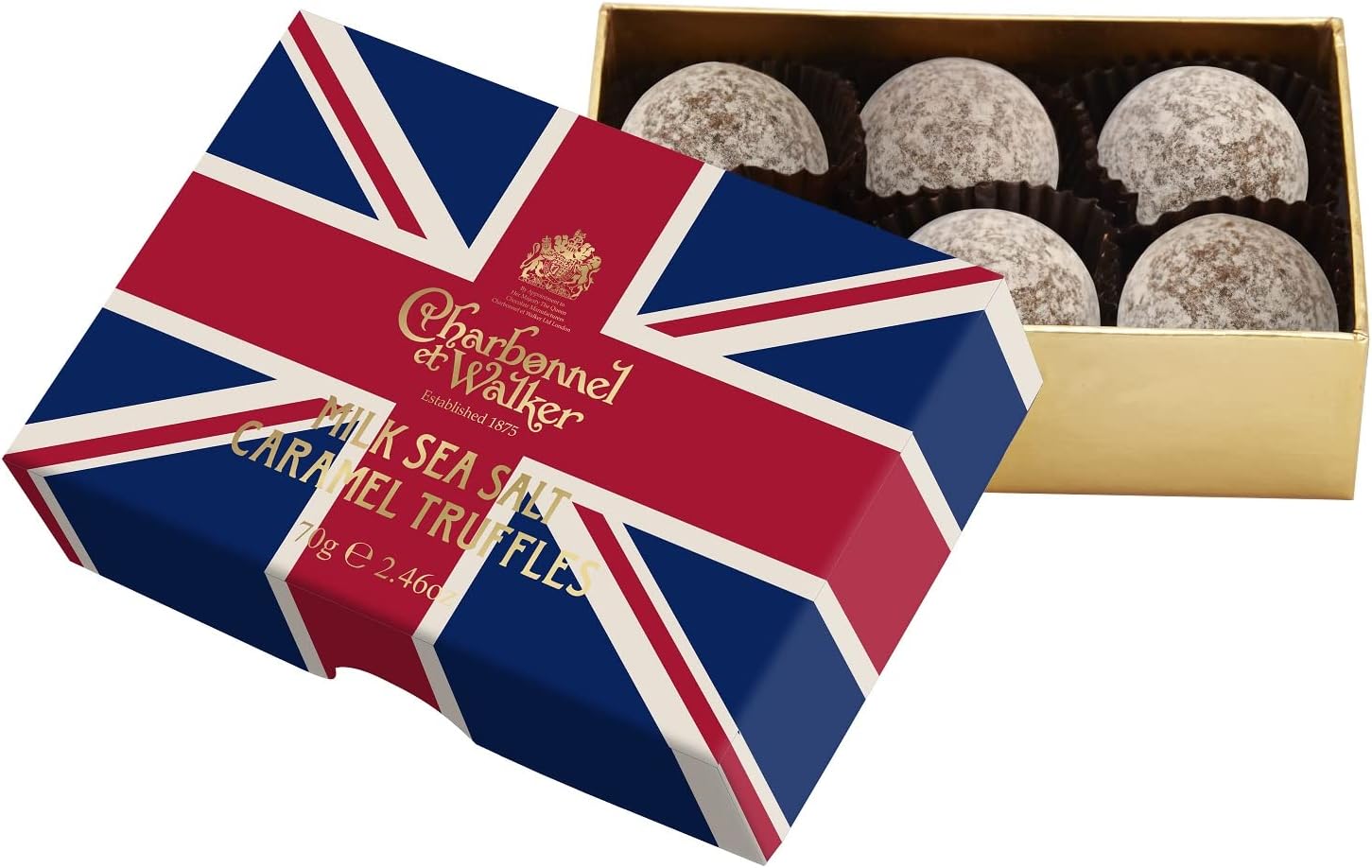 Charbonnel Et Walker 70g Union Jack Milk Sea Salt Caramel Truffles.jpg
