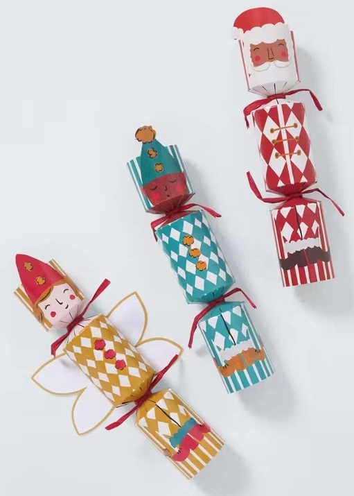 John Lewis Harlequin Mini Christmas Crackers, Pack of 6 4.webp