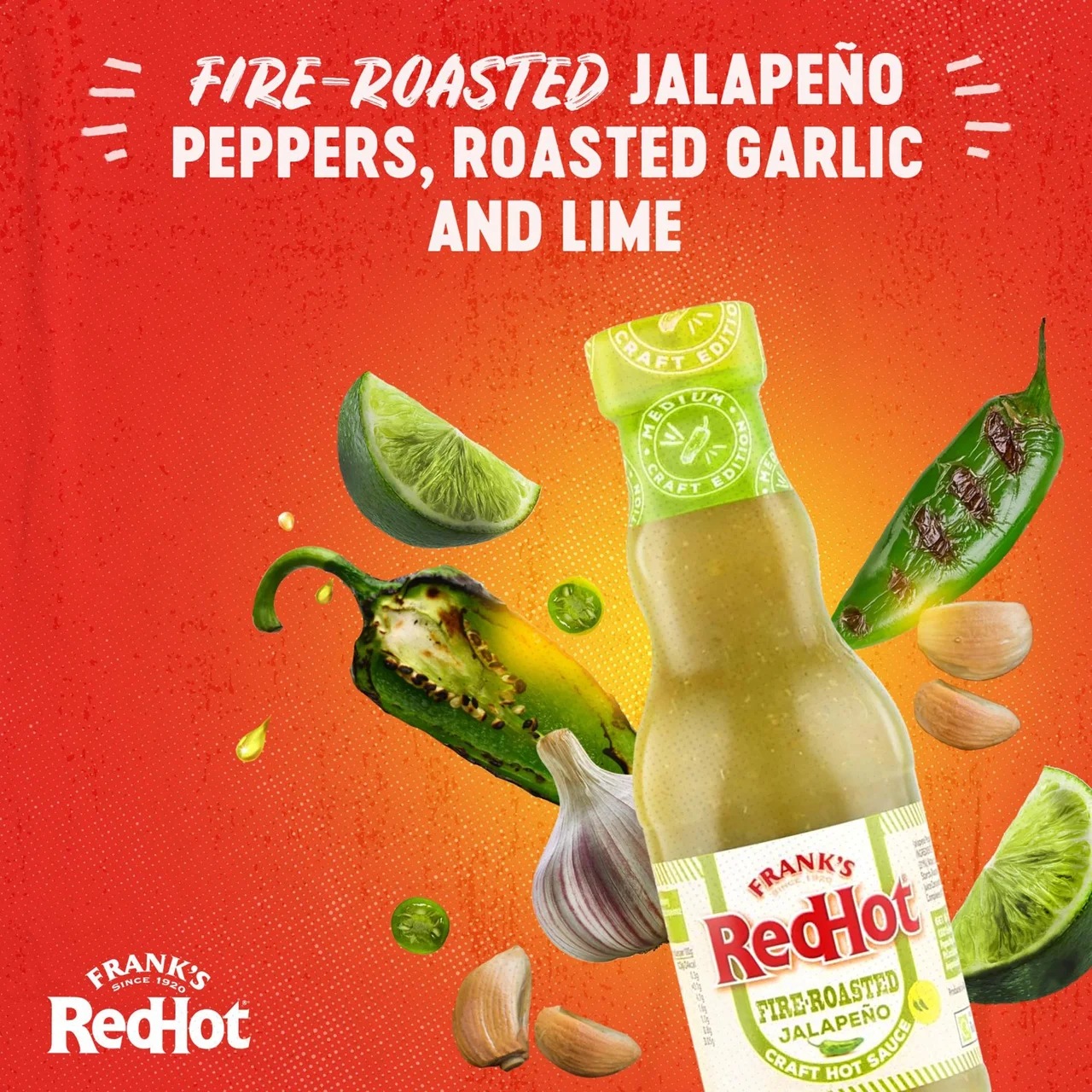 Frank's RedHot Fire-Roasted Jalapeno Craft Hot Sauce 2.webp