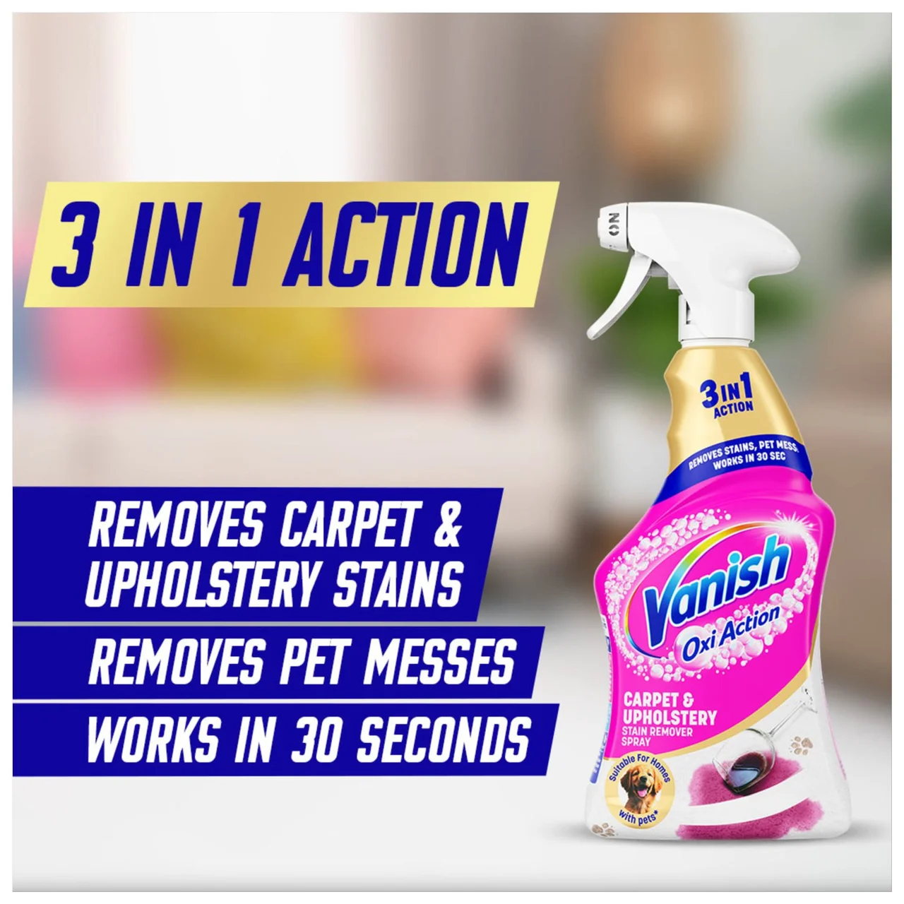Vanish Oxi Action Carpet & Upholstery 30 Seconds Stain Remover  Spray 500ml 3.webp