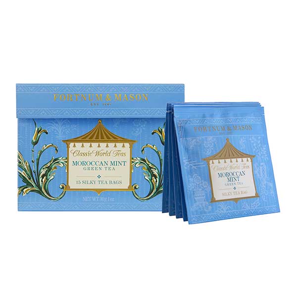 Fortnum & Mason Moroccan Mint Green Tea, 15 Whole Leaf Silky Tea Bags, 37.5g 2.jpg