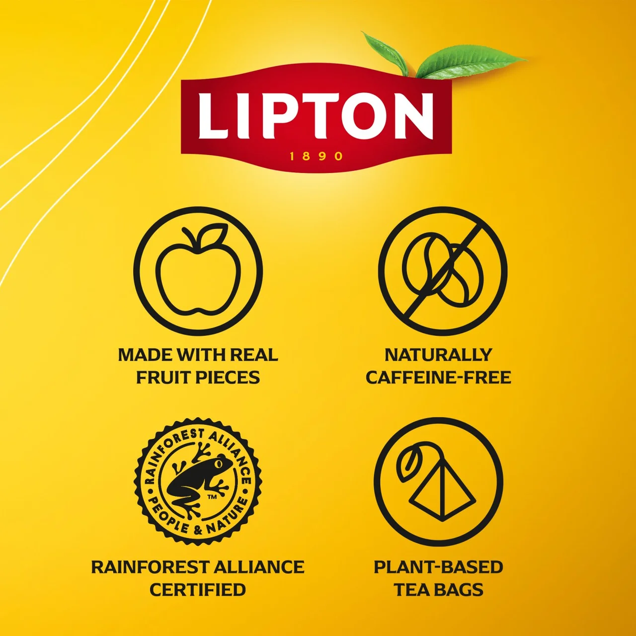 Lipton Fruit Tea Lemon & Ginger Refresh Tea Bags 7.webp