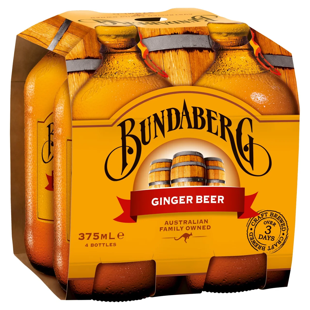 Bundaberg Australian Ginger Beer 4 x 375 - 2.webp