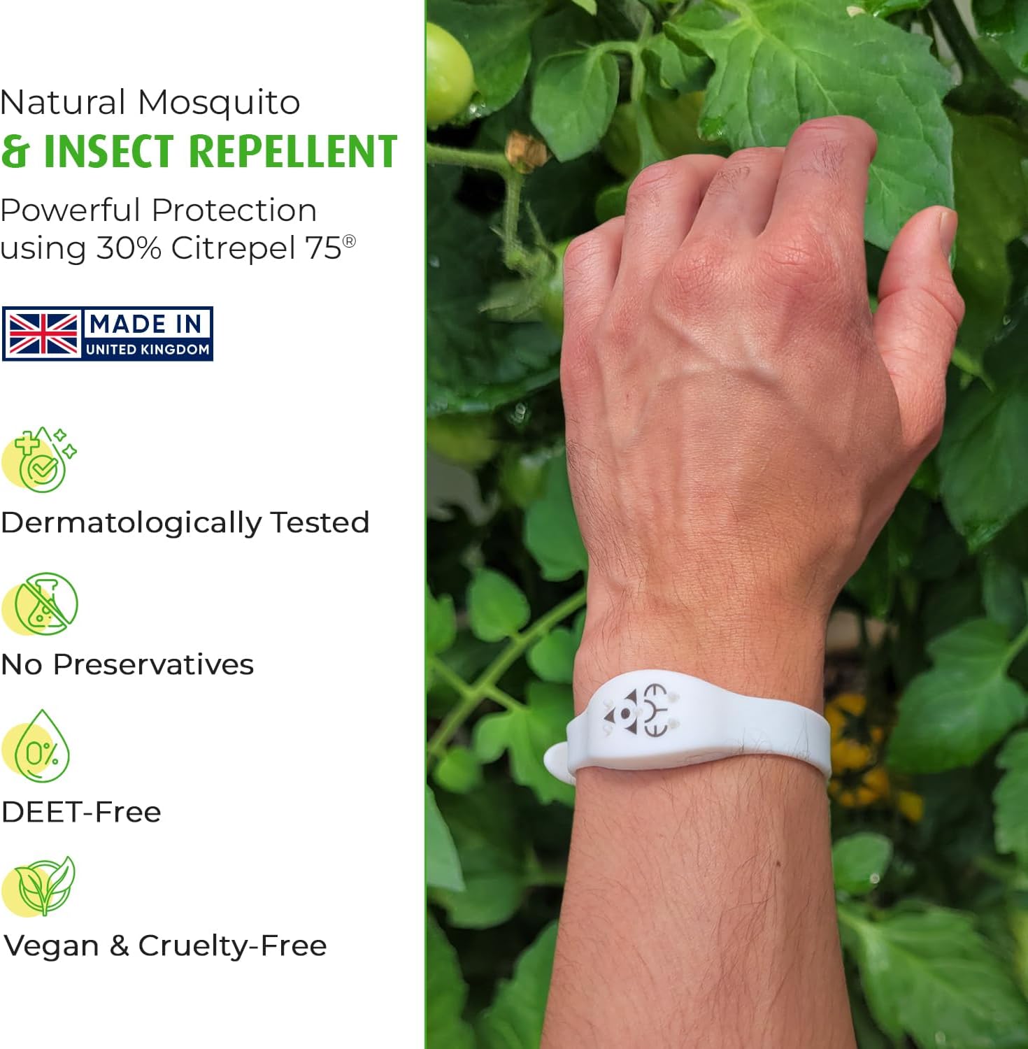 Mosquito Citrepel Repellent Adjustable Wristband Bracelet for Adults & Children - 100% Natural, Deet Free, Up to 14 Days Protection 2.jpg