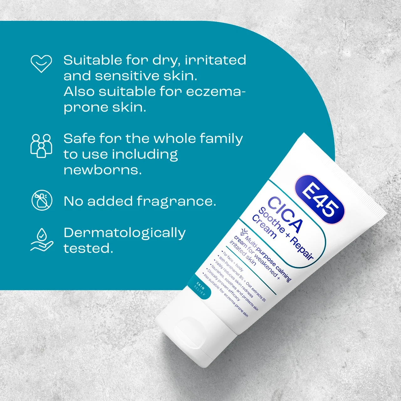 E45 Cica Soothe & Repair Cream 50ml 2.webp