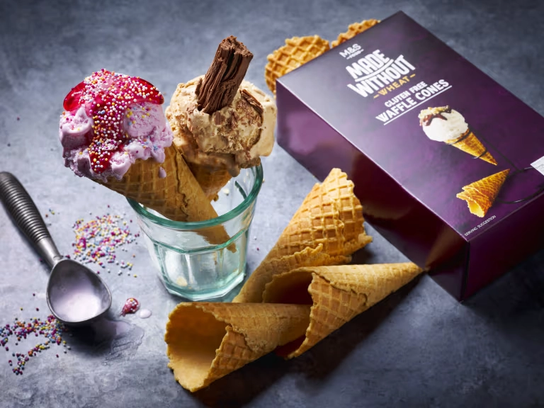 M&S Made Without Waffle Cones 120g 2.webp