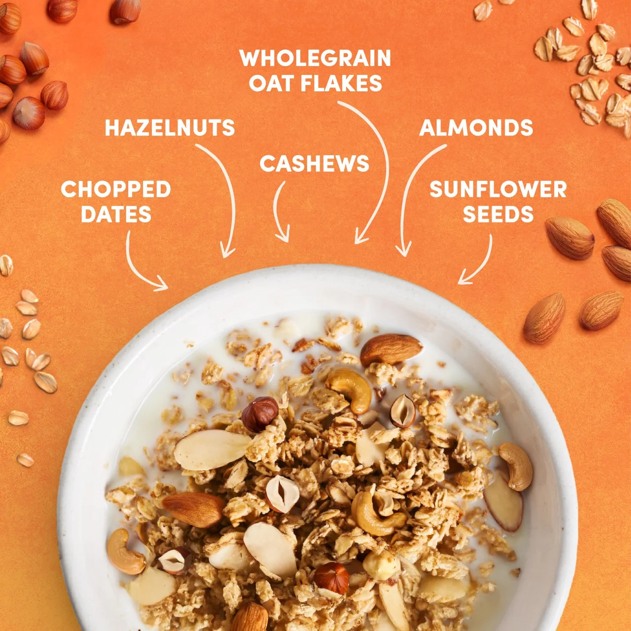 Jordans No Added Sugar Triple Nut Granola Breakfast Cereal 425g 4.webp