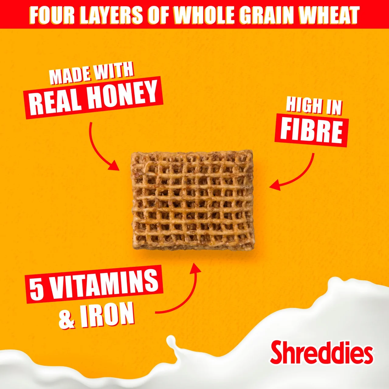 Shreddies Honey Breakfast Cereal 430g 3.webp