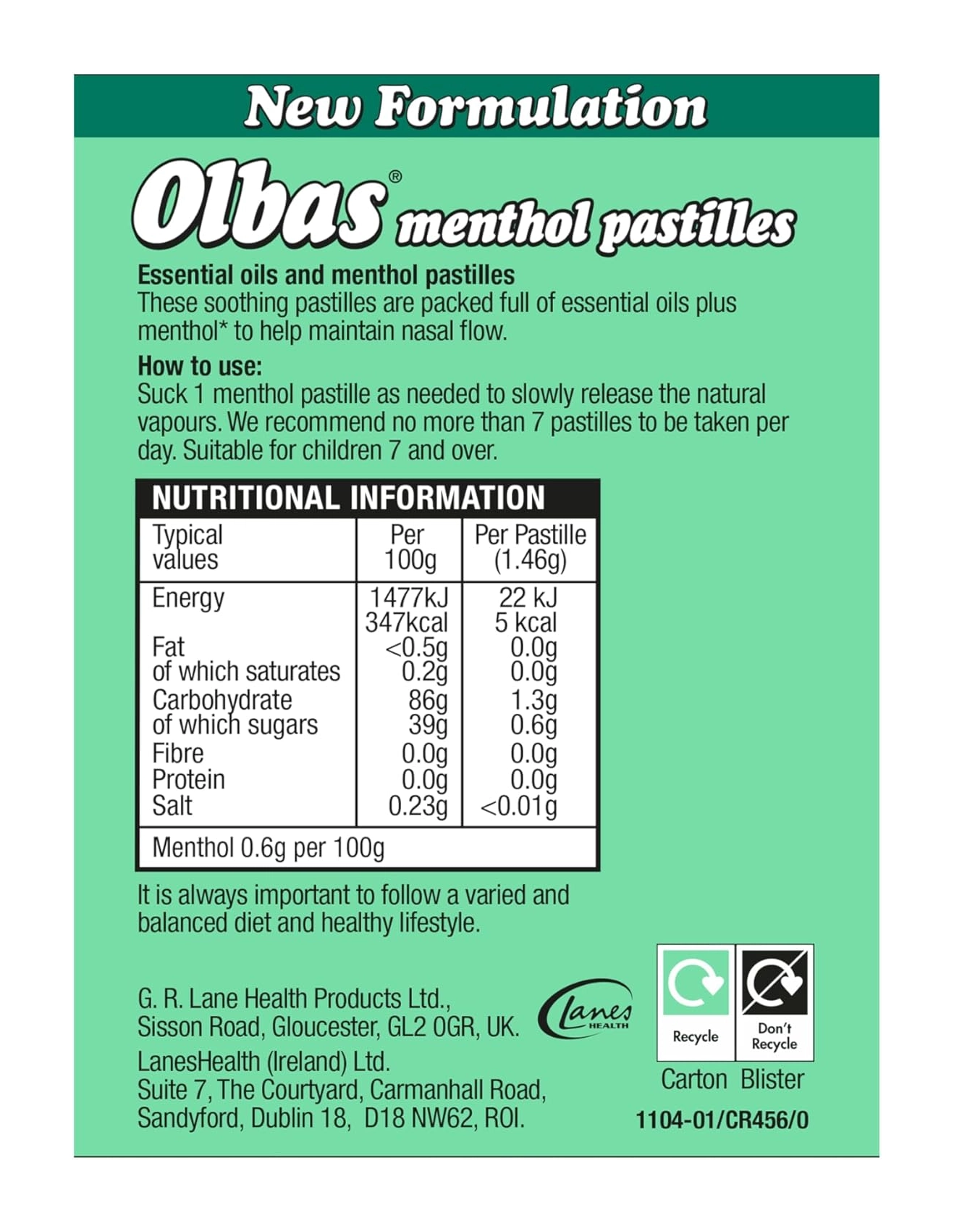 Olbas Menthol Pastilles 30g 3.webp
