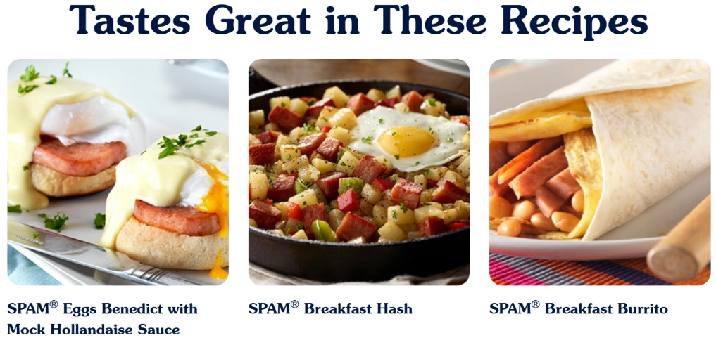 Spam Chopped Pork & Ham with Real Bacon 200g 2.webp