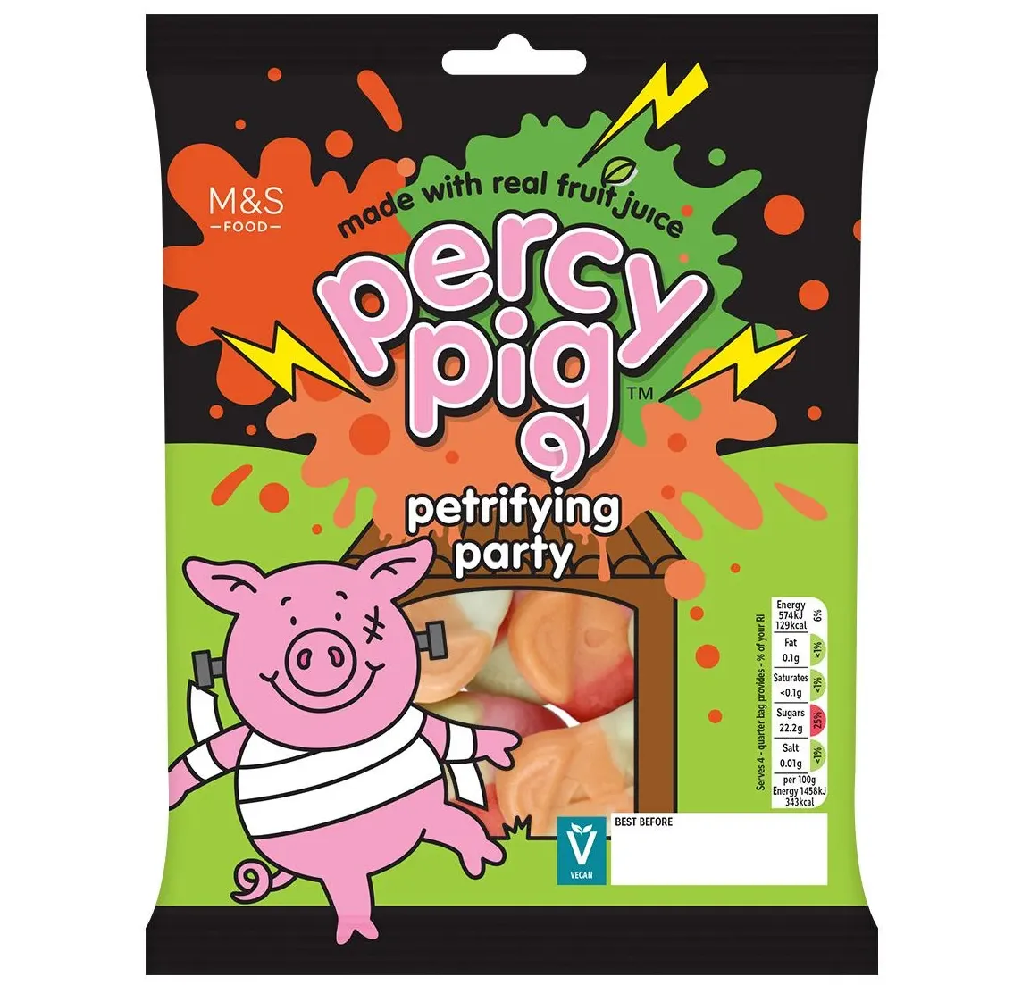 Marks & Spencer Percy Pig Petrifying Party Fruit Gums 150g 2.webp