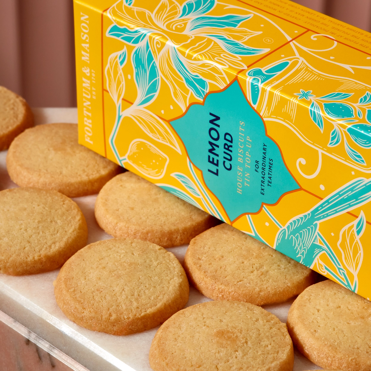 Fortnum & Mason House Lemon Curd Biscuits Carton, 200g 3.webp
