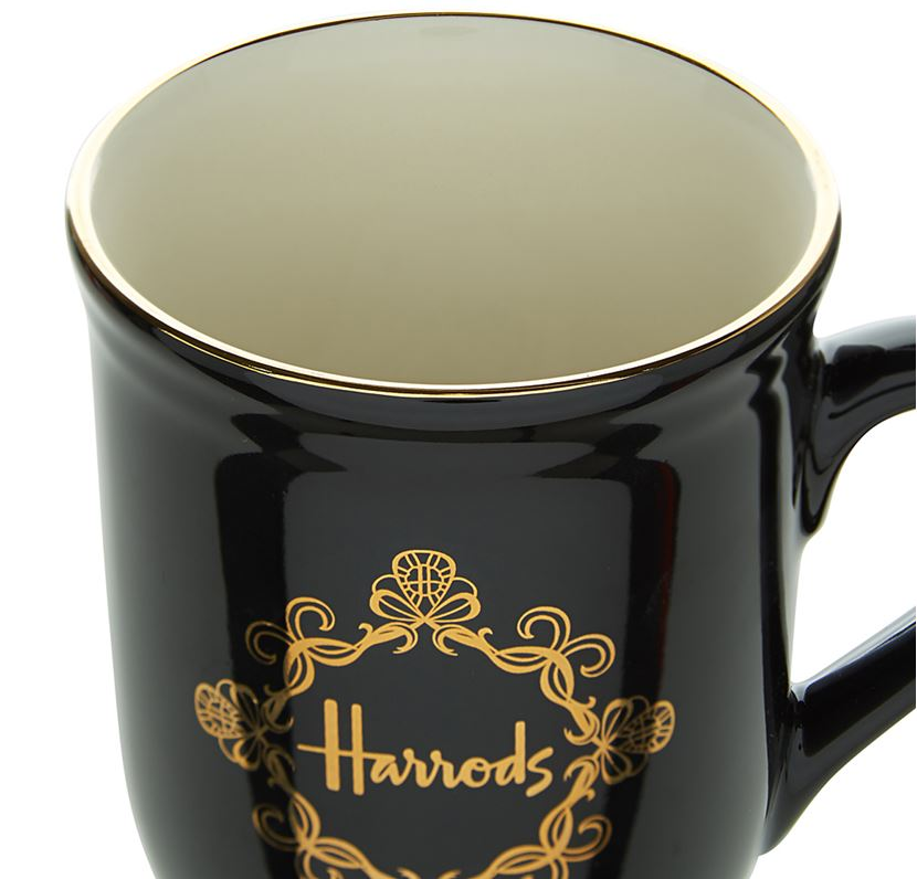 Harrods Black Ceramic Pedestal Mug with Gold Logo 2.png