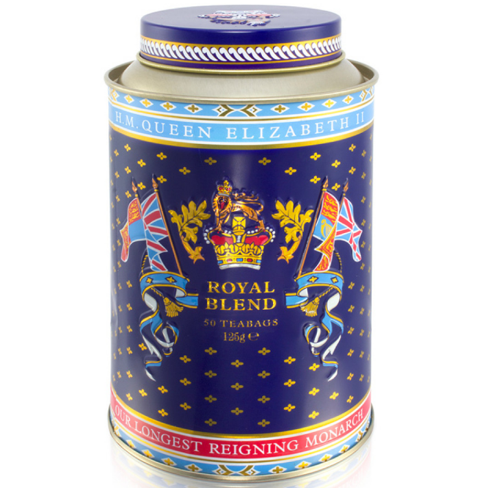 Buckingham Palace Longest Reigning Monarch Black Tea Caddy 50 Teabags  2.jpg